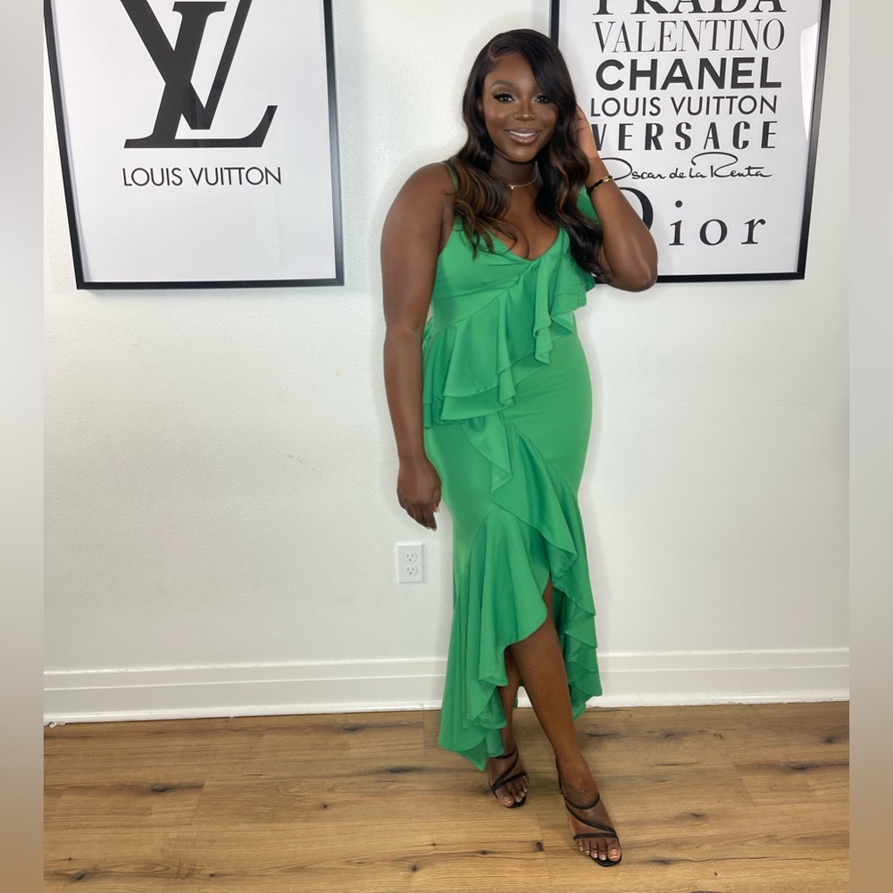 Green Cocktail Dress